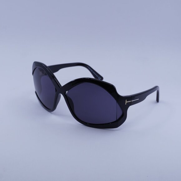 Tom Ford Cheyenne FT0903 01A Sunglasses Black Geometric Frame, Smoke Lenses - Picture 5 of 11